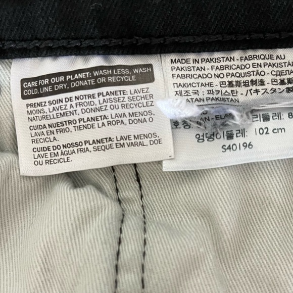 Levi’s 513 Slim Straight Jeans Men’s 34x32 Black Stretch Denim Y2K - Picture 4 of 6